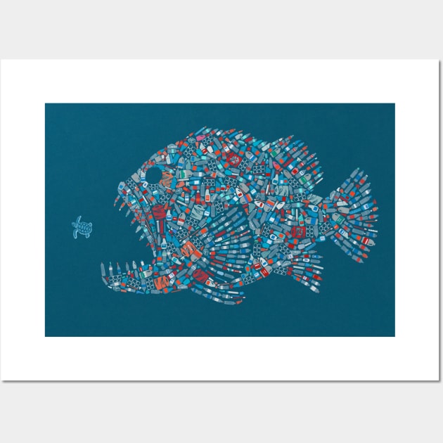 Ocean Plastic Fish Wall Art by John Holcroft